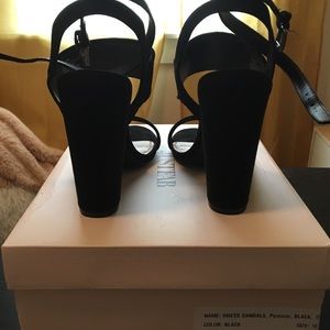 Just fab Black block heels